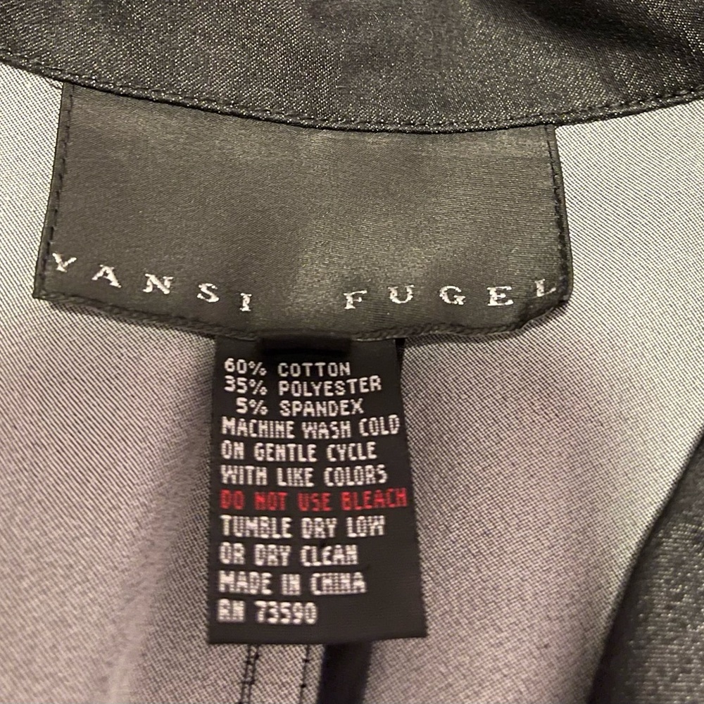 Anthropologie Yansi Fugel Black Denim Blazer - Picture 6 of 7